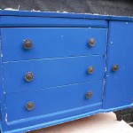 Heavily painted chest of drawers