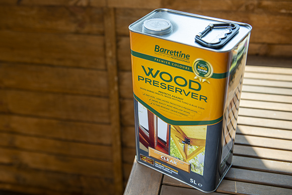 Barrettine wood preservers for exterior wood