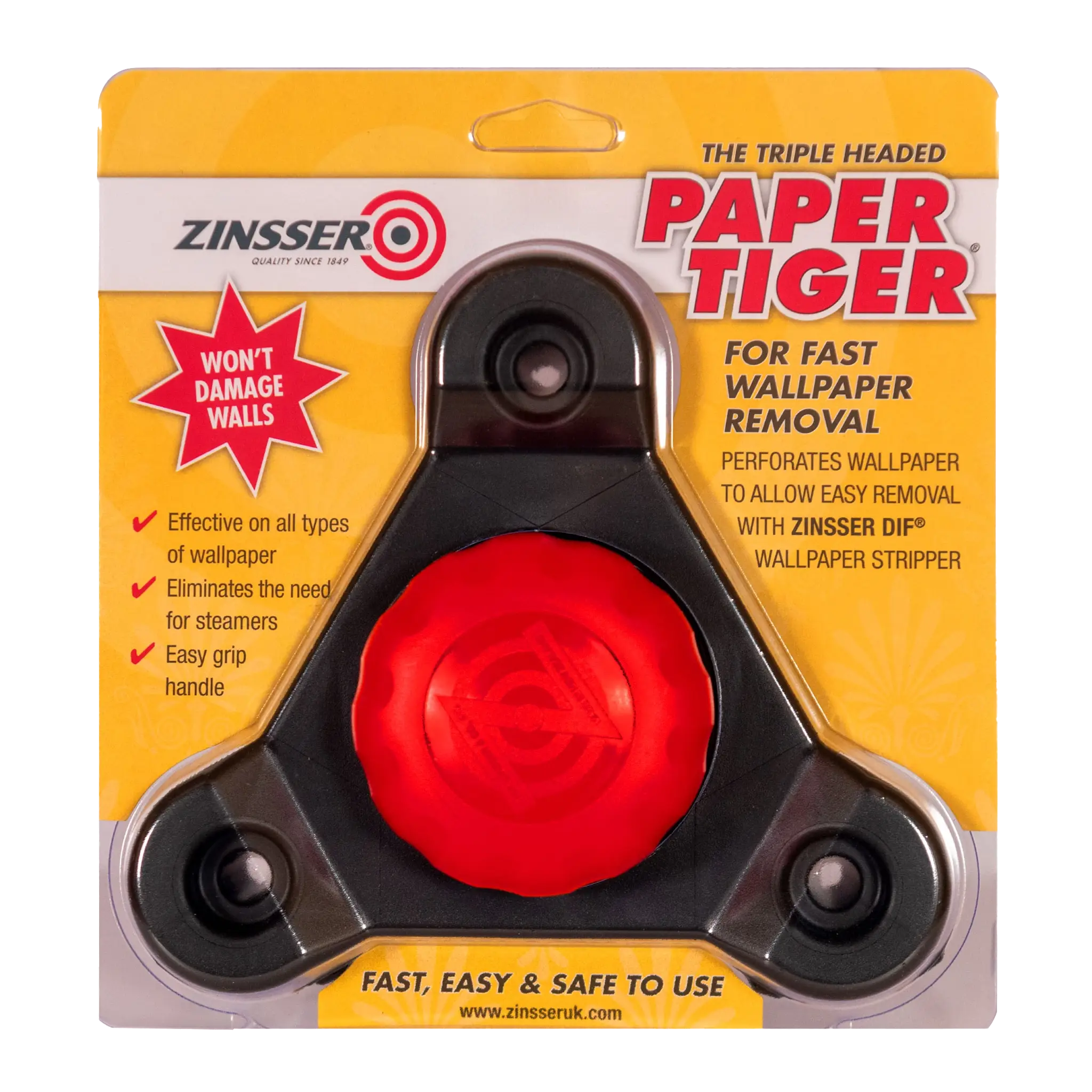 Zinsser Paper Tiger Triple Head Wallpaper Stripper Tool