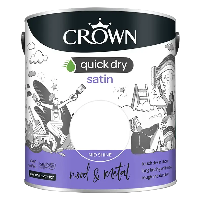 Crown Quick Dry Satin Paint