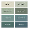 Crafted by Crown Real Paint Swatches Flat Matt Emulsion - Greens