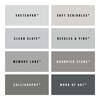Crafted by Crown Real Paint Swatches Flat Matt Emulsion - Greys