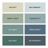 Crafted by Crown Real Paint Swatches Flat Matt Emulsion - Greens and Blues